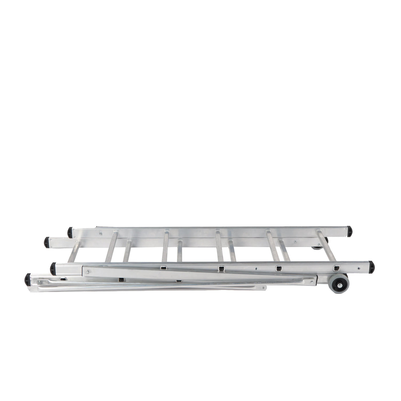 Andamio de aluminio KID plegado con certificación de seguridad EN-131.