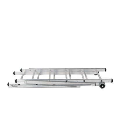Andamio de aluminio KID plegado con certificación de seguridad EN-131.