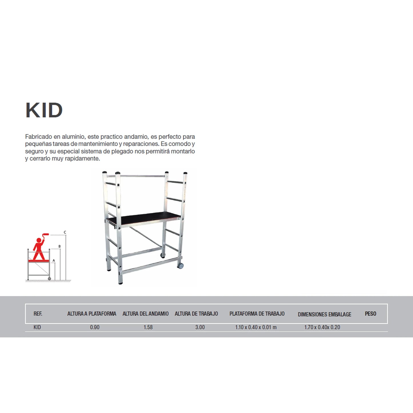 Andamio Plegable KID
