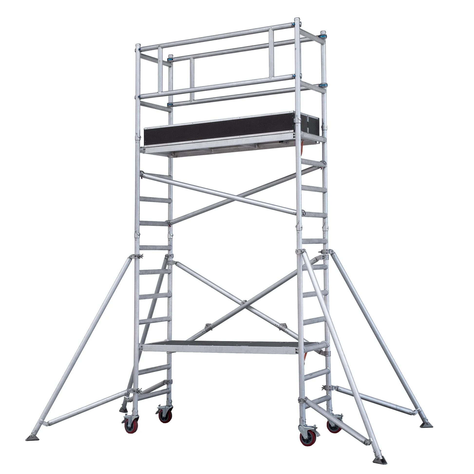 Andamio modular MASTER de Mundocies en configuración de torre para industria.