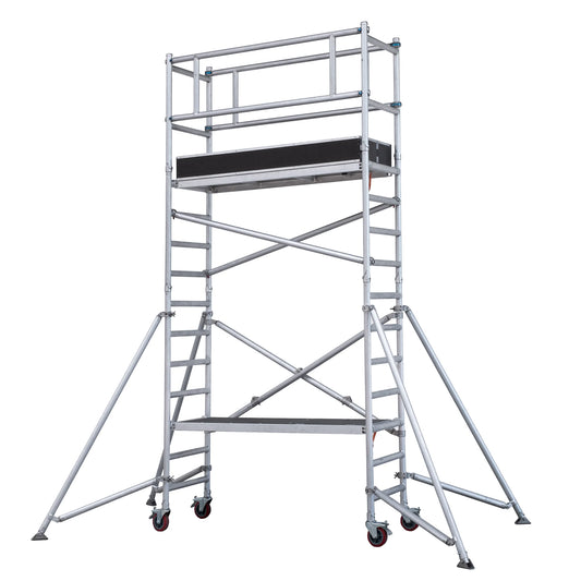 Andamio modular MASTER de Mundocies en configuración de torre para industria.