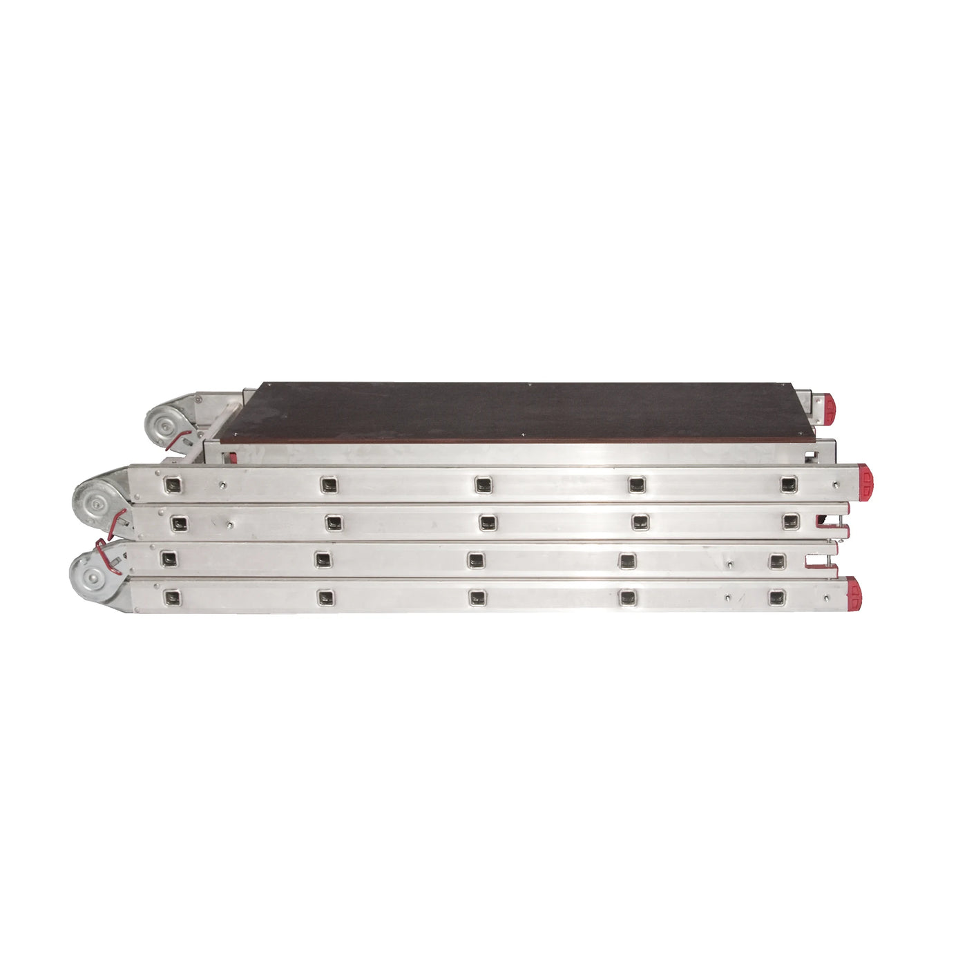 Andamio multiusos CONVERSE con certificación de seguridad NF E 85-200 plegado.