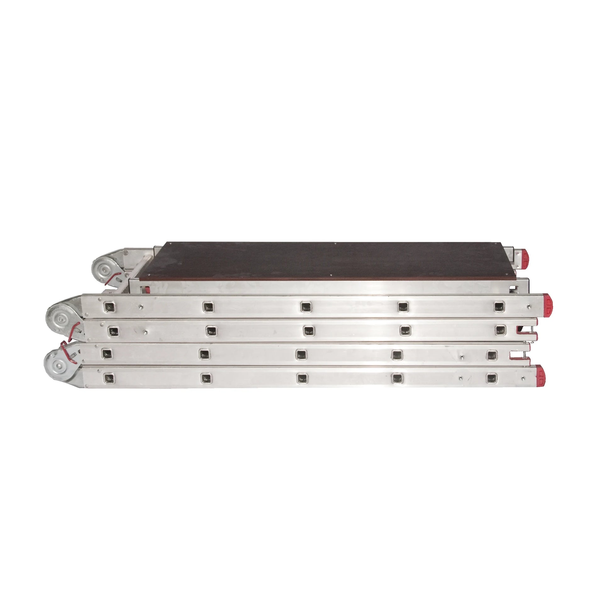 Andamio multiusos CONVERSE con certificación de seguridad NF E 85-200 plegado.
