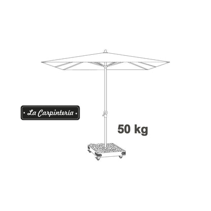 Base Parasol NOVA 6 con Ruedas 50kg
