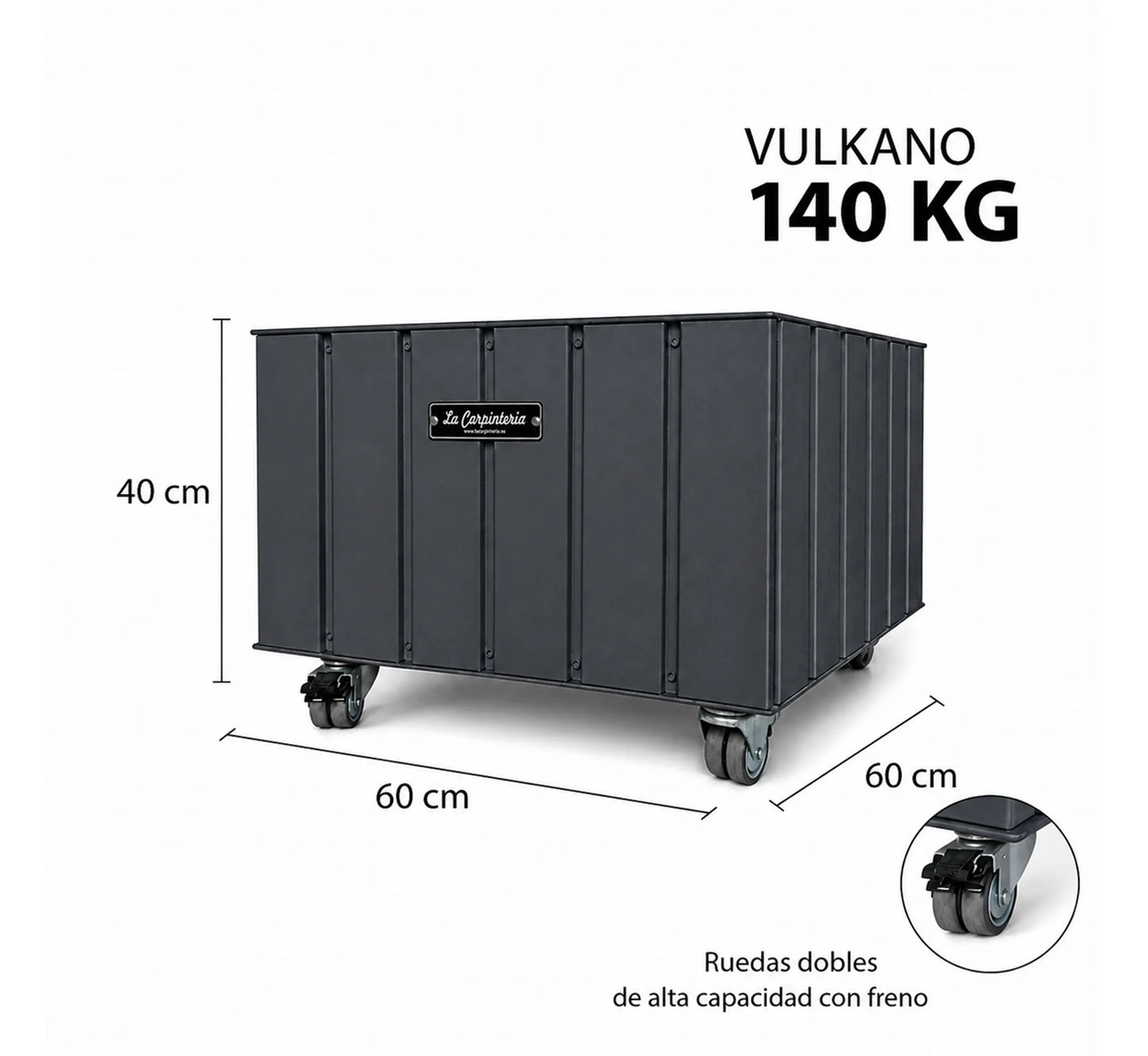 VULKANO Parasol Base with Wheels 140 kg
