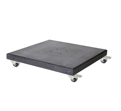 Base de granito premium MODENA de 90 kg para sombrillas de brazo lateral.
