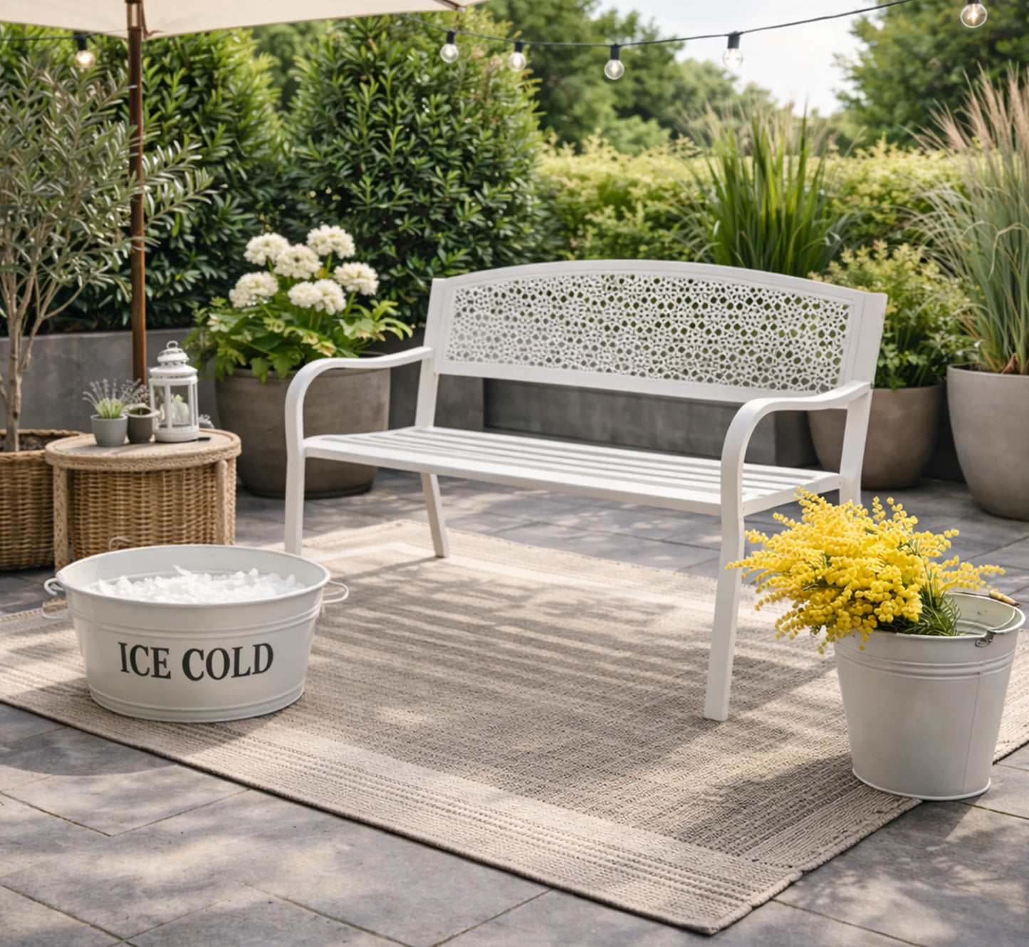 Conjunto de Jardim Branco