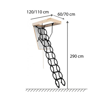 Escalera de Techo de Hierro