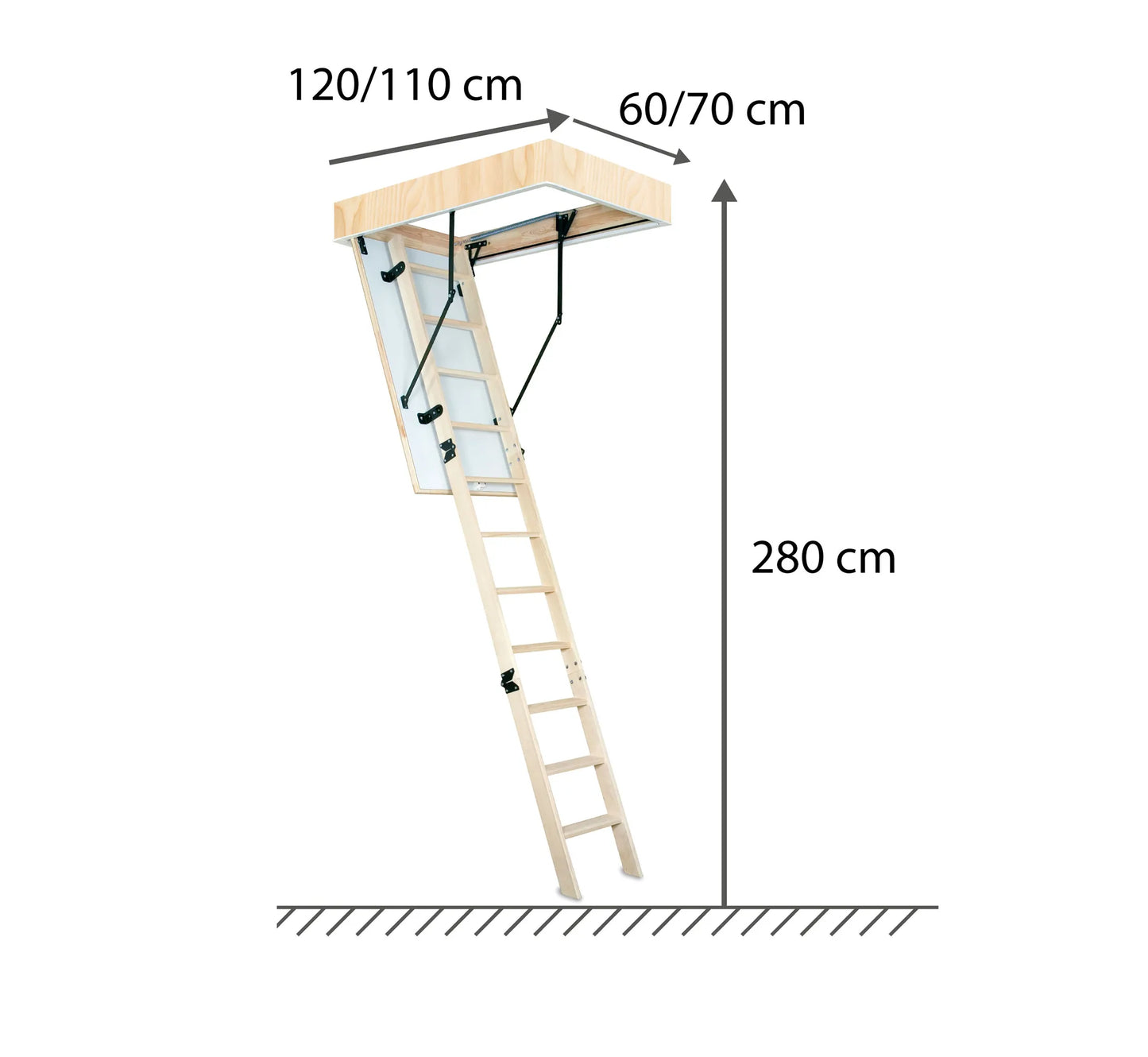Escalera de Techo de Madera