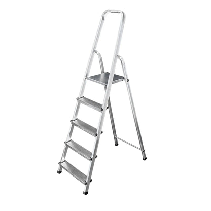 Escalera doméstica de aluminio Mundocies plegable para hogar y oficina certificada EN-131.