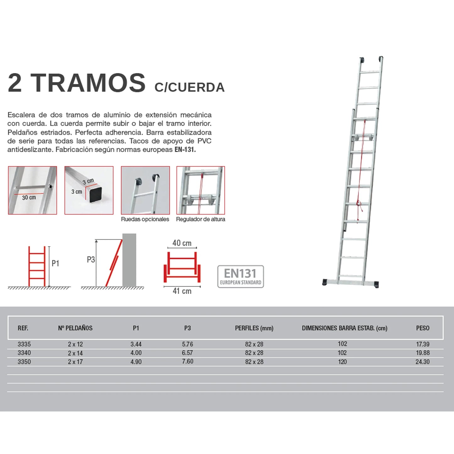 2-Section Industrial Rope Ladder