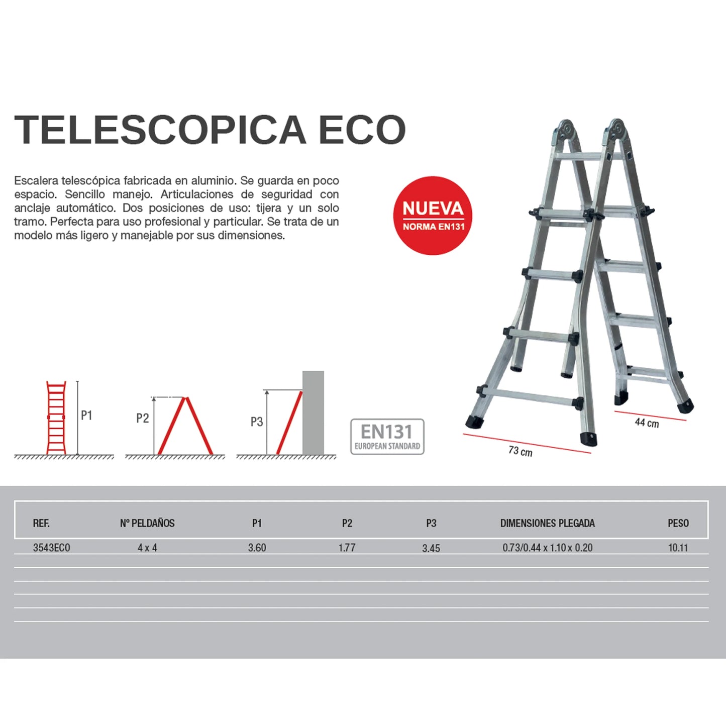 Escalera Telescópica ECO