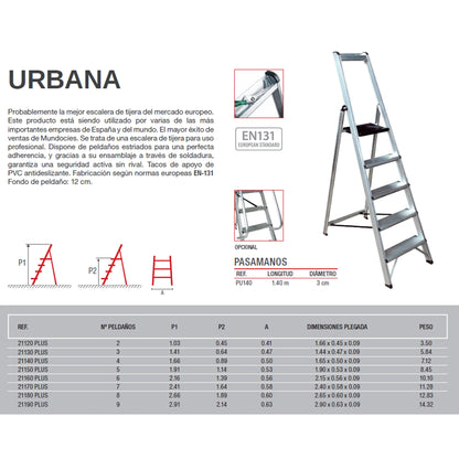 Escalera de Tijera Profesional URBANA PLUS