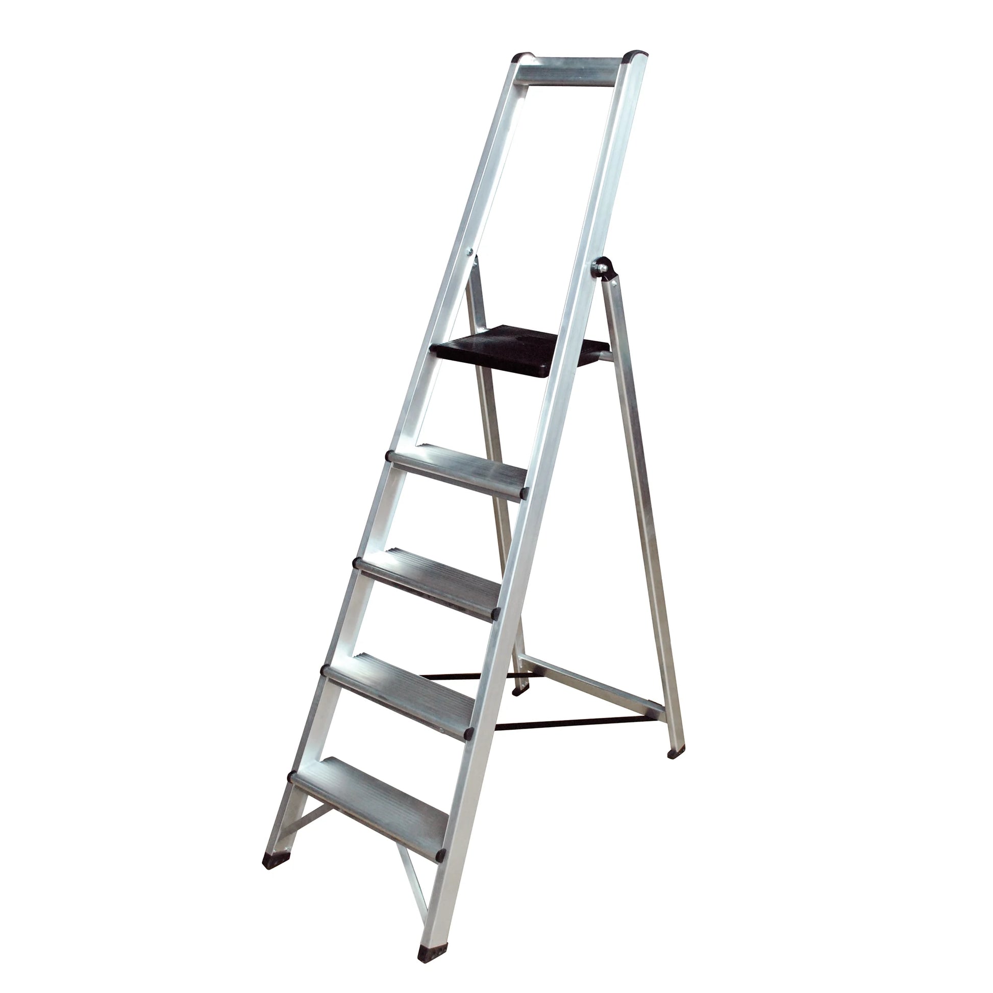 Escalera profesional Urbana Plus de aluminio con soldadura robótica y peldaños de 12 cm.