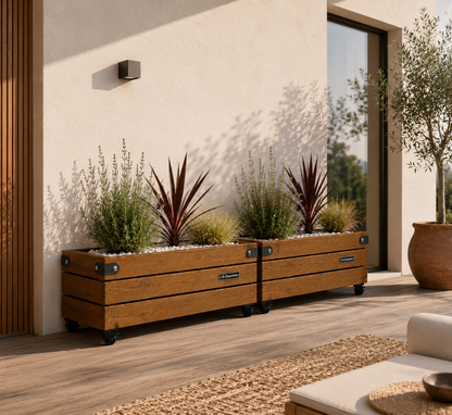 Jardinera de Madera CUBO 3 Rectangular