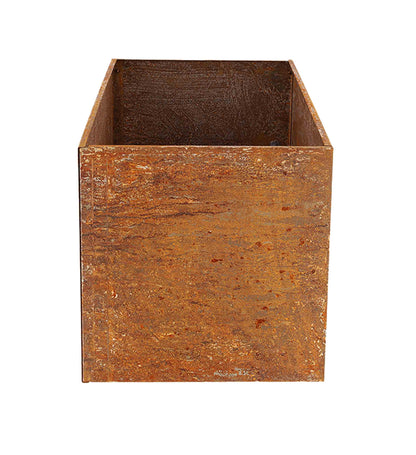 Jardinère en acier corten