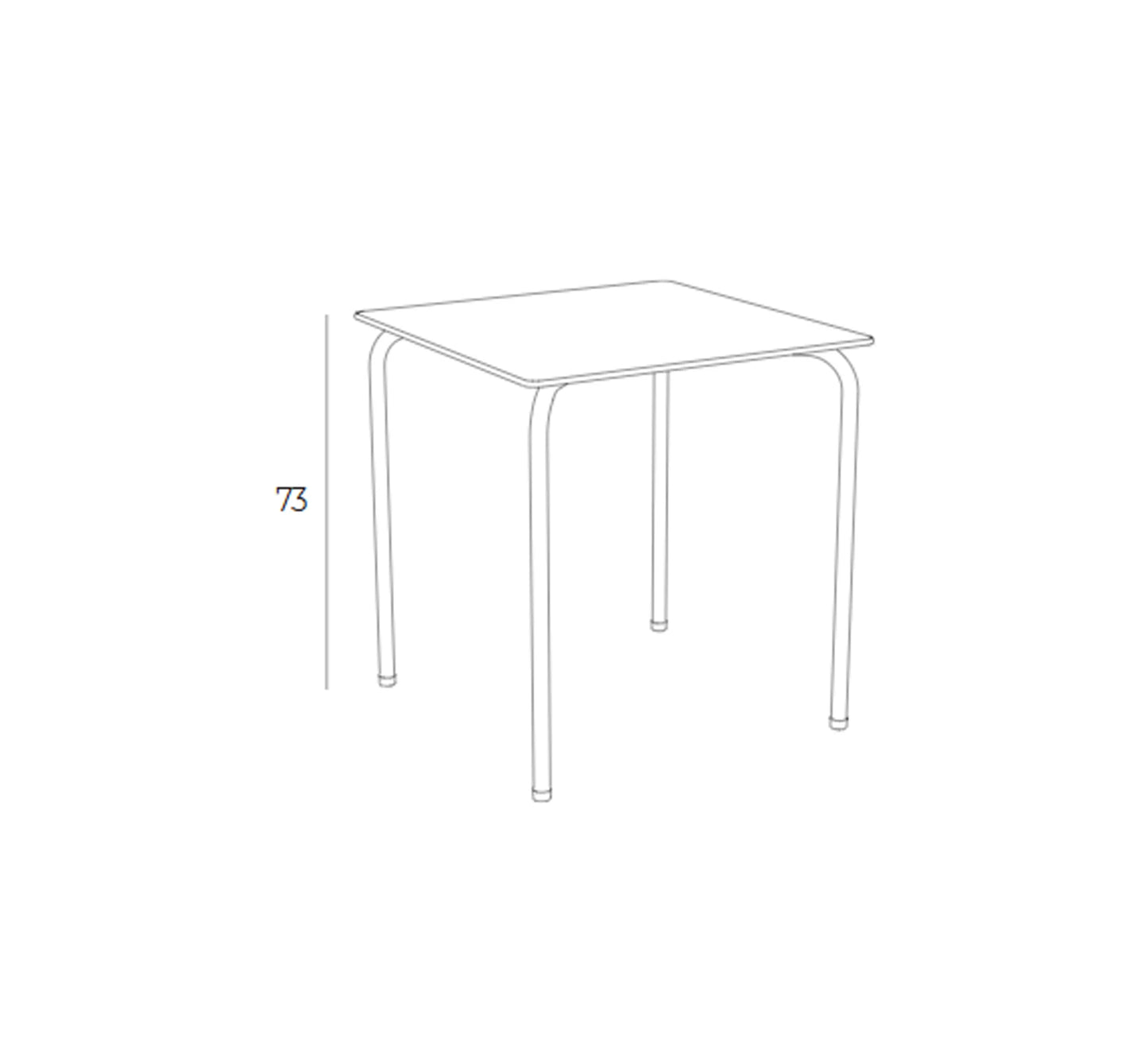 Mesa RODAS de EZPELETA 4 Plazas