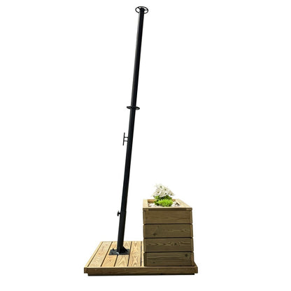 Base de madera artesanal NOVA PULSO de 130 kg para velas sombreadoras.