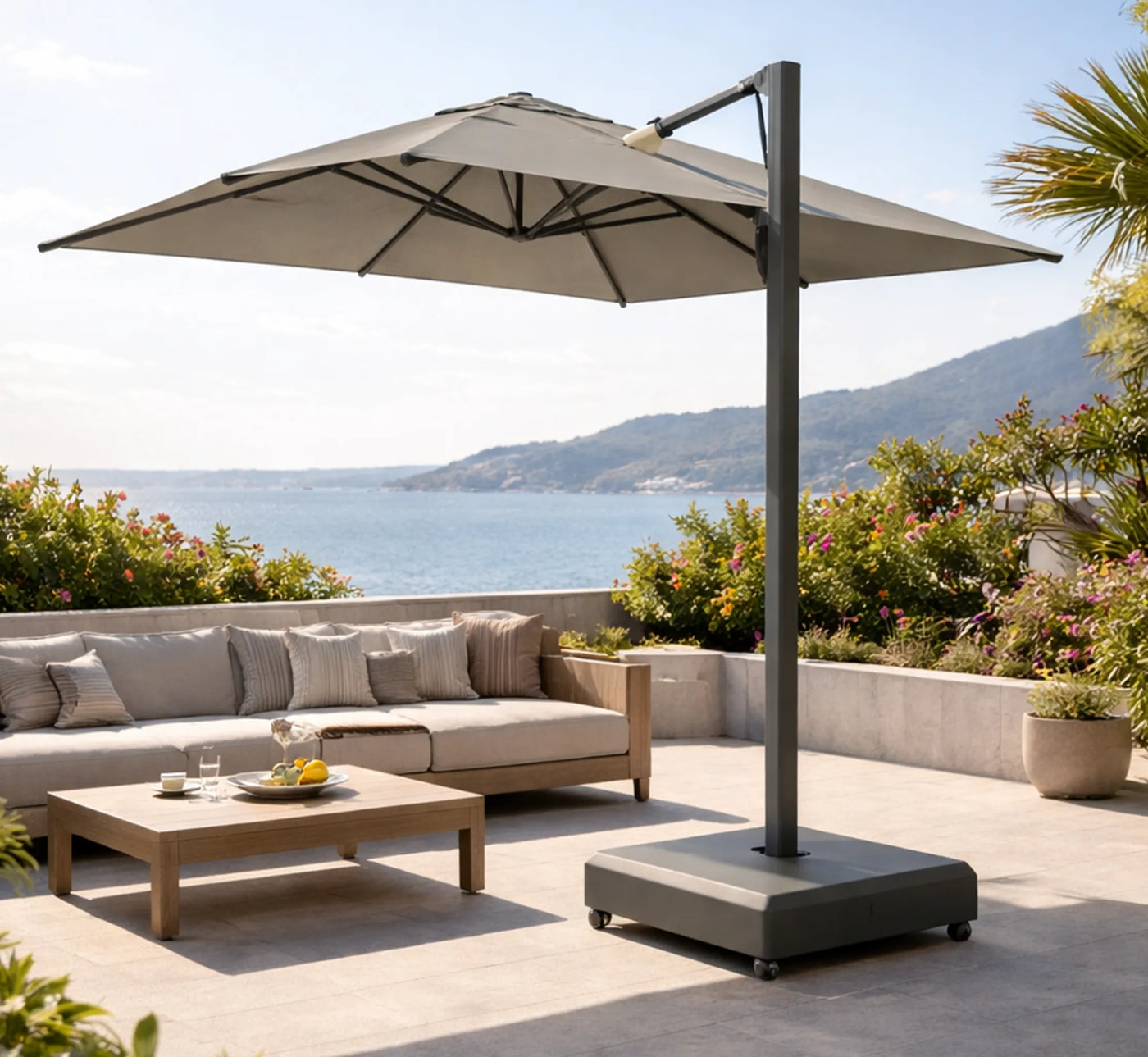 Parasol de Pie Lateral KETTLER EASY TRACT 300x300 cm