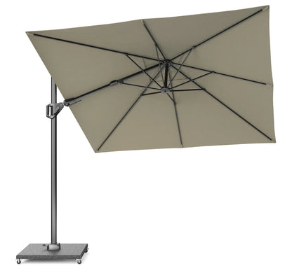 Detalle del sistema de inclinación lateral de la sombrilla Voyager T².