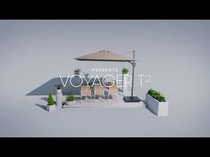 Parasol de Pie Lateral VOYAGER T² 270x270 cm