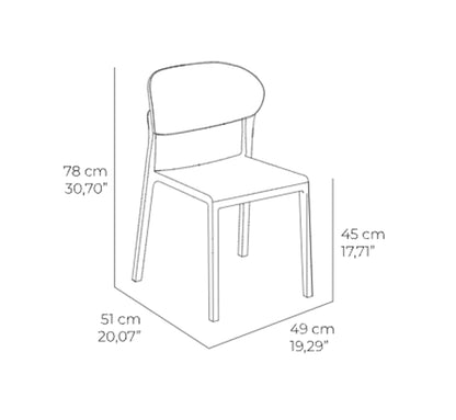 Silla BAKE de EZPELETA