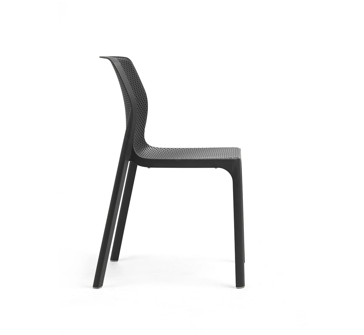 Silla BIT de NARDI en acabado mate sin brazos, color antracita.