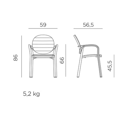 Silla PALMA de NARDI