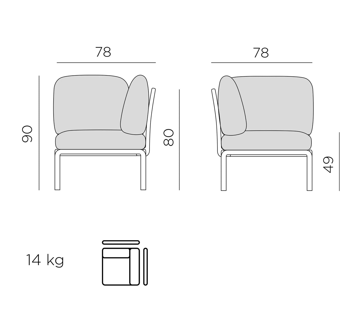 Elemento Angular KOMODO de NARDI