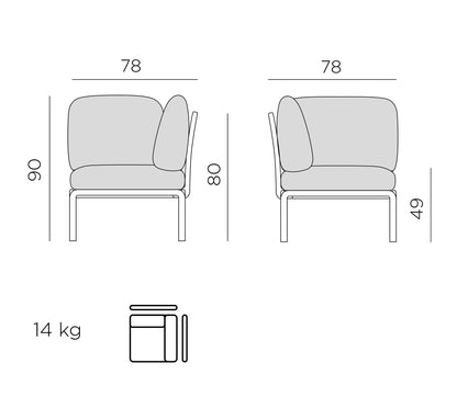 Elemento Angular KOMODO de NARDI