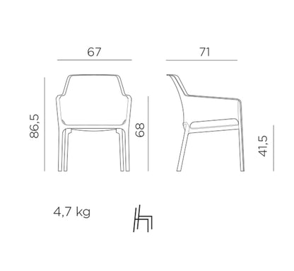 Conjunto NET RELAX de NARDI
