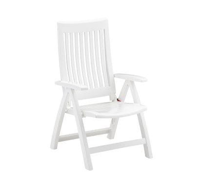 Sillón reclinable ROMA de Kettler en color blanco.