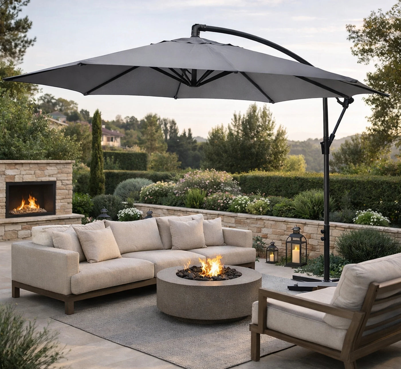 Parasol de Pie Lateral ARENA Ø300 cm