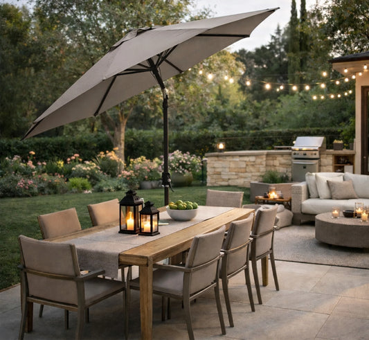 Parasol económico basculante STELA de 260 cm.