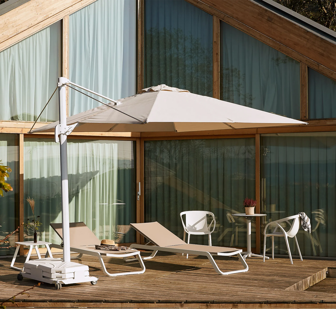 Parasol de Pie Lateral EZPELETA FLEXO 300x300 cm