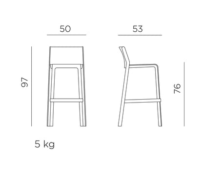 Taburete TRILL de NARDI