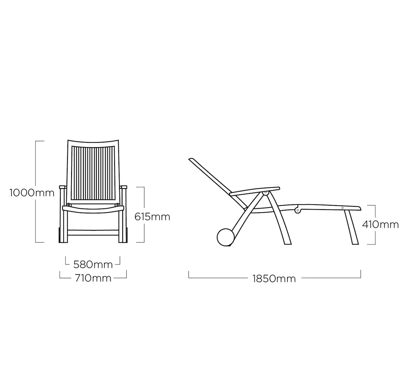 Tumbona Plegable ROMA de Kettler