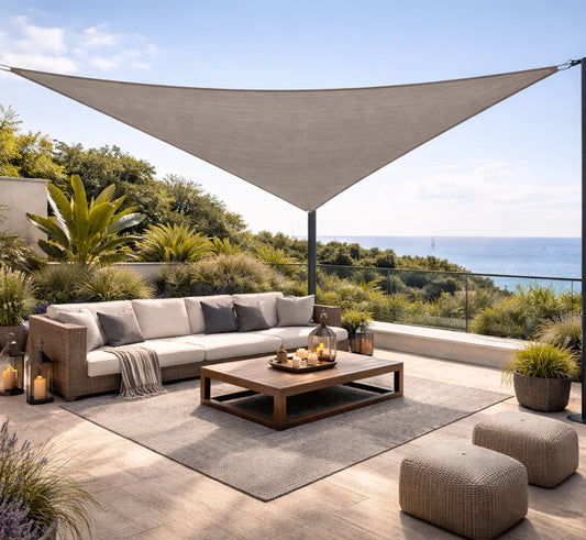 Vela sombreadora triangular impermeable DREAMSAIL de 220 grs.